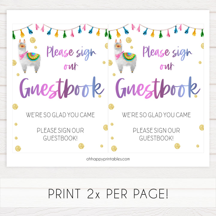 8 baby shower signs, Llama fiesta baby decor, printable baby table signs, printable baby decor, baby llama fiesta table signs, fun baby signs, baby llama fiesta fun baby table signs
