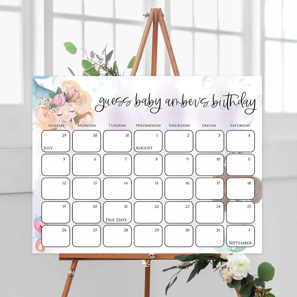 guess the baby birthday game, Printable baby shower games, little mermaid baby games, baby shower games, fun baby shower ideas, top baby shower ideas, little mermaid baby shower, baby shower games, pink hearts baby shower ideas