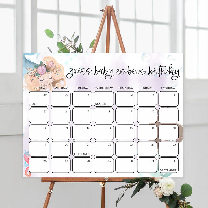guess the baby birthday game, Printable baby shower games, little mermaid baby games, baby shower games, fun baby shower ideas, top baby shower ideas, little mermaid baby shower, baby shower games, pink hearts baby shower ideas