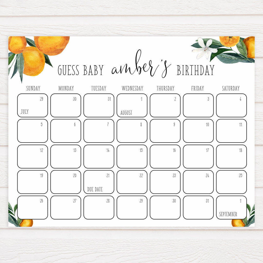 guess the baby birthday game, Printable baby shower games, little cutie baby games, baby shower games, fun baby shower ideas, top baby shower ideas, little cutie baby shower, baby shower games, fun little cutie baby shower ideas, citrus baby shower games, citrus baby shower, orange baby shower