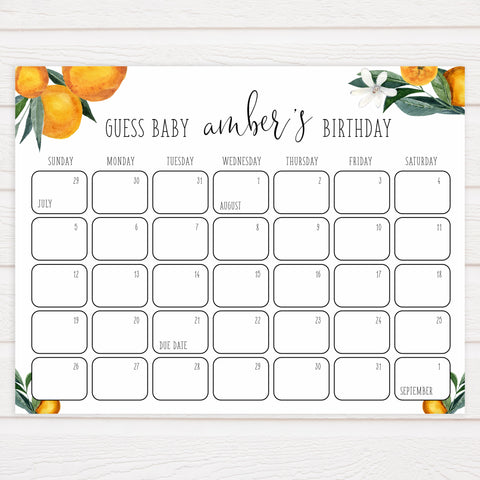 guess the baby birthday game, Printable baby shower games, little cutie baby games, baby shower games, fun baby shower ideas, top baby shower ideas, little cutie baby shower, baby shower games, fun little cutie baby shower ideas, citrus baby shower games, citrus baby shower, orange baby shower