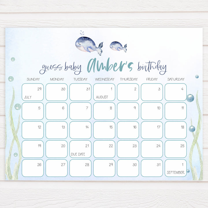 guess the baby birthday game, Printable baby shower games, whale baby games, baby shower games, fun baby shower ideas, top baby shower ideas, whale baby shower, baby shower games, fun whale baby shower ideas