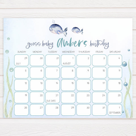 guess the baby birthday game, Printable baby shower games, whale baby games, baby shower games, fun baby shower ideas, top baby shower ideas, whale baby shower, baby shower games, fun whale baby shower ideas