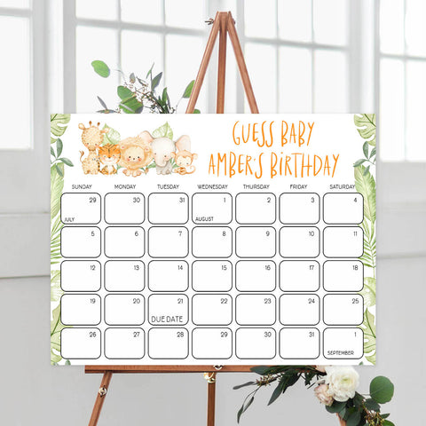 guess the baby birthday game, Printable baby shower games, safari animals baby games, baby shower games, fun baby shower ideas, top baby shower ideas, safari animals baby shower, baby shower games, fun baby shower ideas