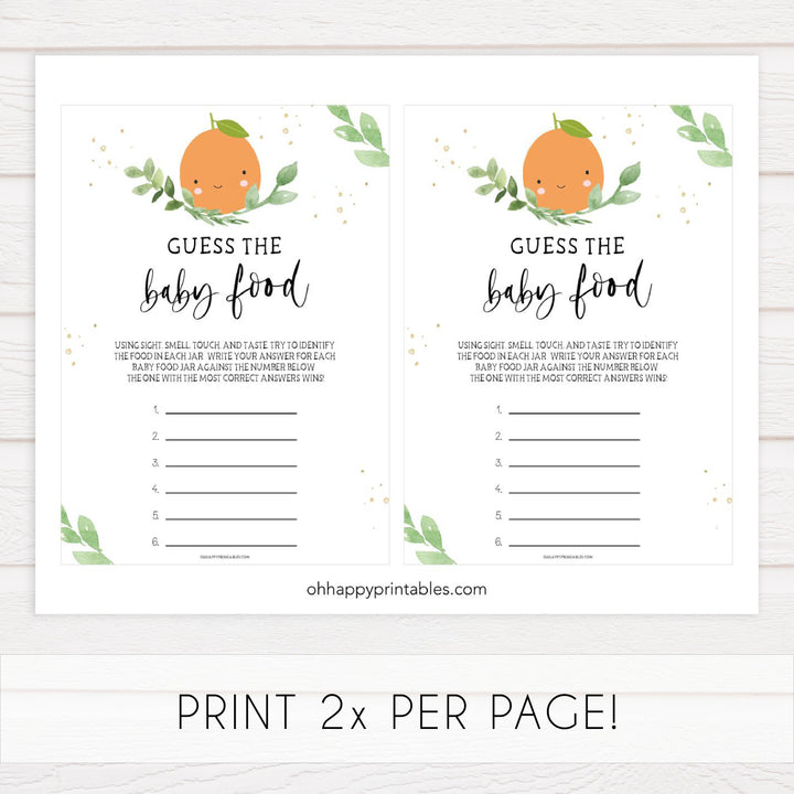 guess the baby food game, Printable baby shower games, little cutie baby games, baby shower games, fun baby shower ideas, top baby shower ideas, little cutie baby shower, baby shower games, fun little cutie baby shower ideas