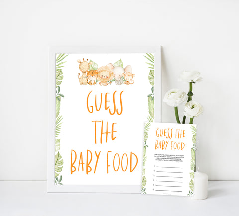 guess the baby food game, Printable baby shower games, safari animals baby games, baby shower games, fun baby shower ideas, top baby shower ideas, safari animals baby shower, baby shower games, fun baby shower ideas