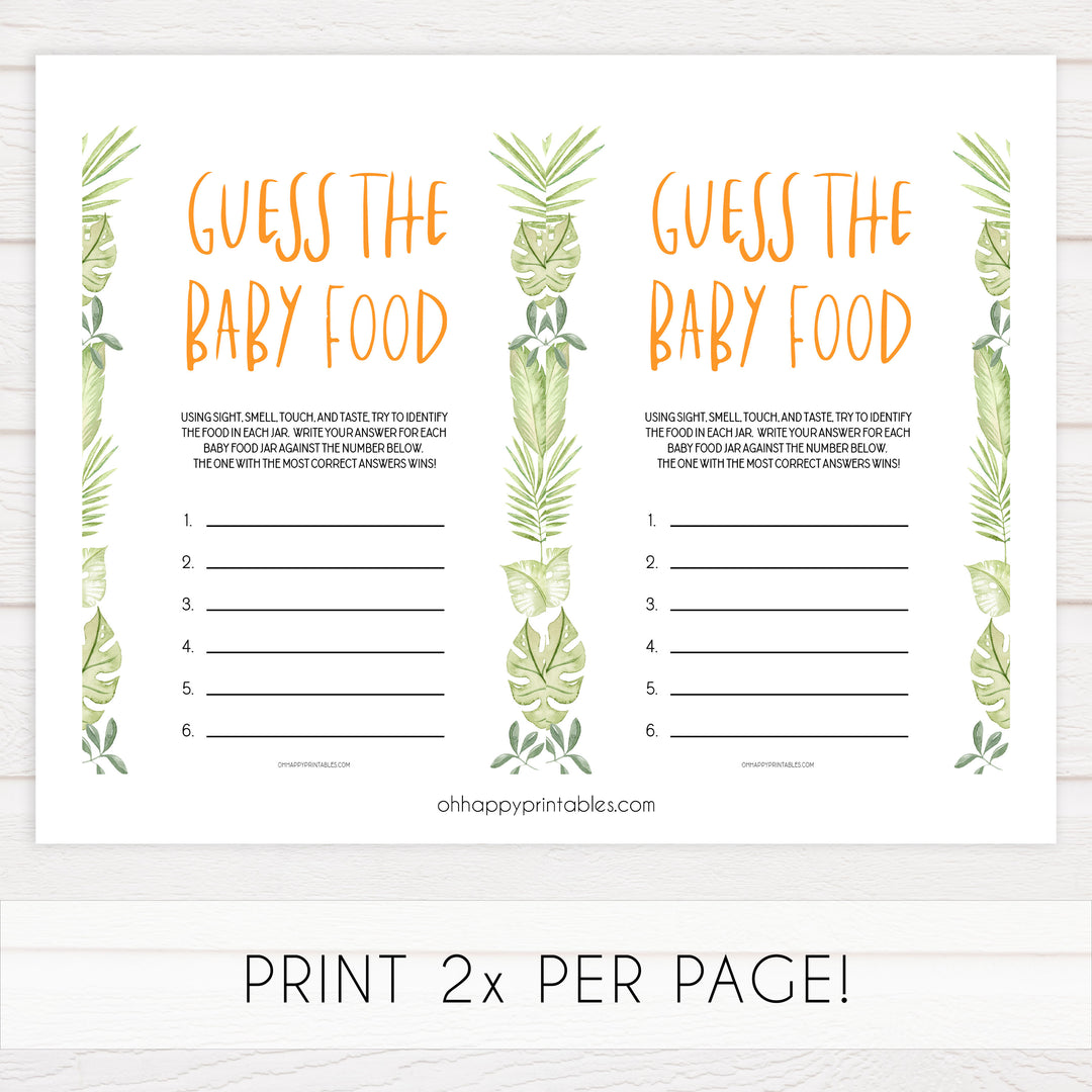 guess the baby food game, Printable baby shower games, safari animals baby games, baby shower games, fun baby shower ideas, top baby shower ideas, safari animals baby shower, baby shower games, fun baby shower ideas