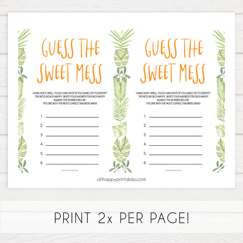 guess the sweet mess game, Printable baby shower games, safari animals baby games, baby shower games, fun baby shower ideas, top baby shower ideas, safari animals baby shower, baby shower games, fun baby shower ideas