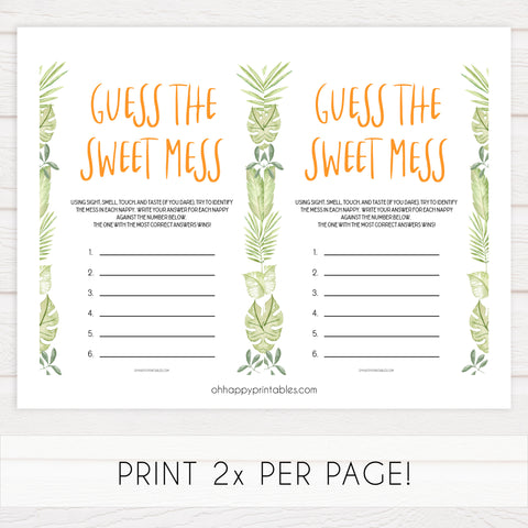 guess the sweet mess game, Printable baby shower games, safari animals baby games, baby shower games, fun baby shower ideas, top baby shower ideas, safari animals baby shower, baby shower games, fun baby shower ideas