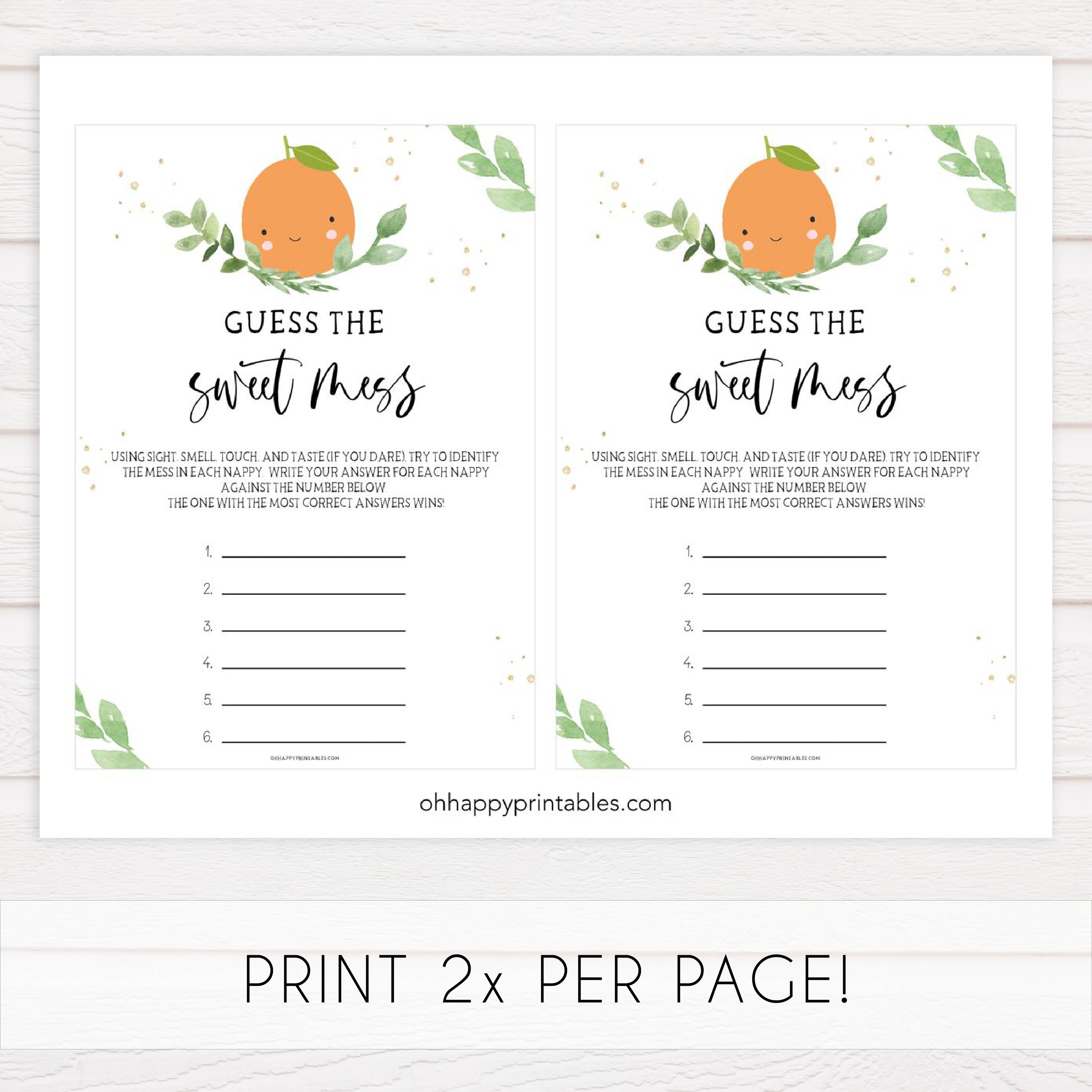 guess the sweet mess baby game, Printable baby shower games, little cutie baby games, baby shower games, fun baby shower ideas, top baby shower ideas, little cutie baby shower, baby shower games, fun little cutie baby shower ideas