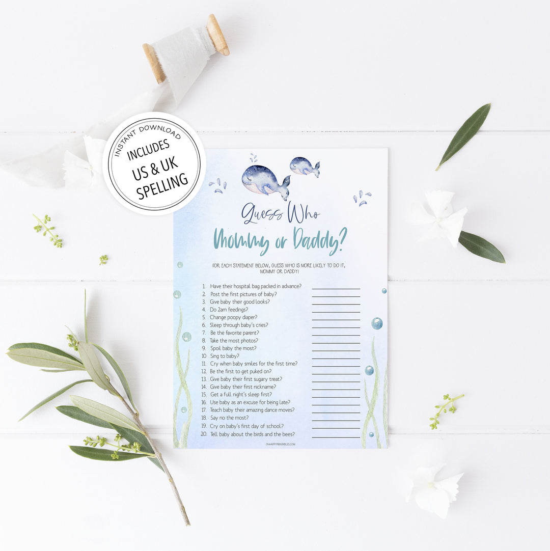 guess who baby shower games, Printable baby shower games, whale baby games, baby shower games, fun baby shower ideas, top baby shower ideas, whale baby shower, baby shower games, fun whale baby shower ideas
