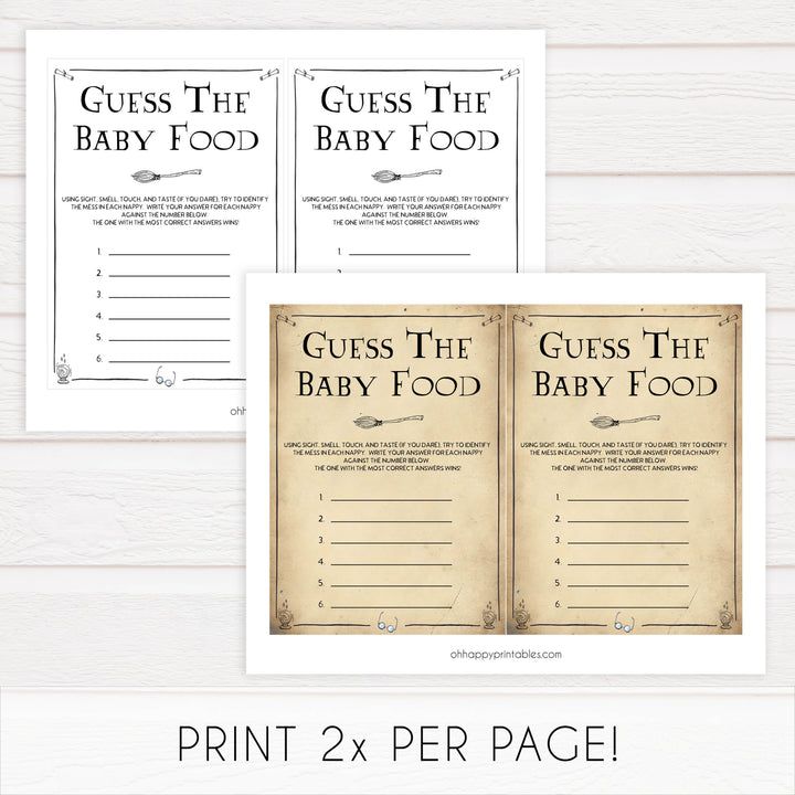Guess The Sweet Mess Baby Game, Wizard baby shower games, printable baby shower games, Harry Potter baby games, Harry Potter baby shower, fun baby shower games,  fun baby ideas