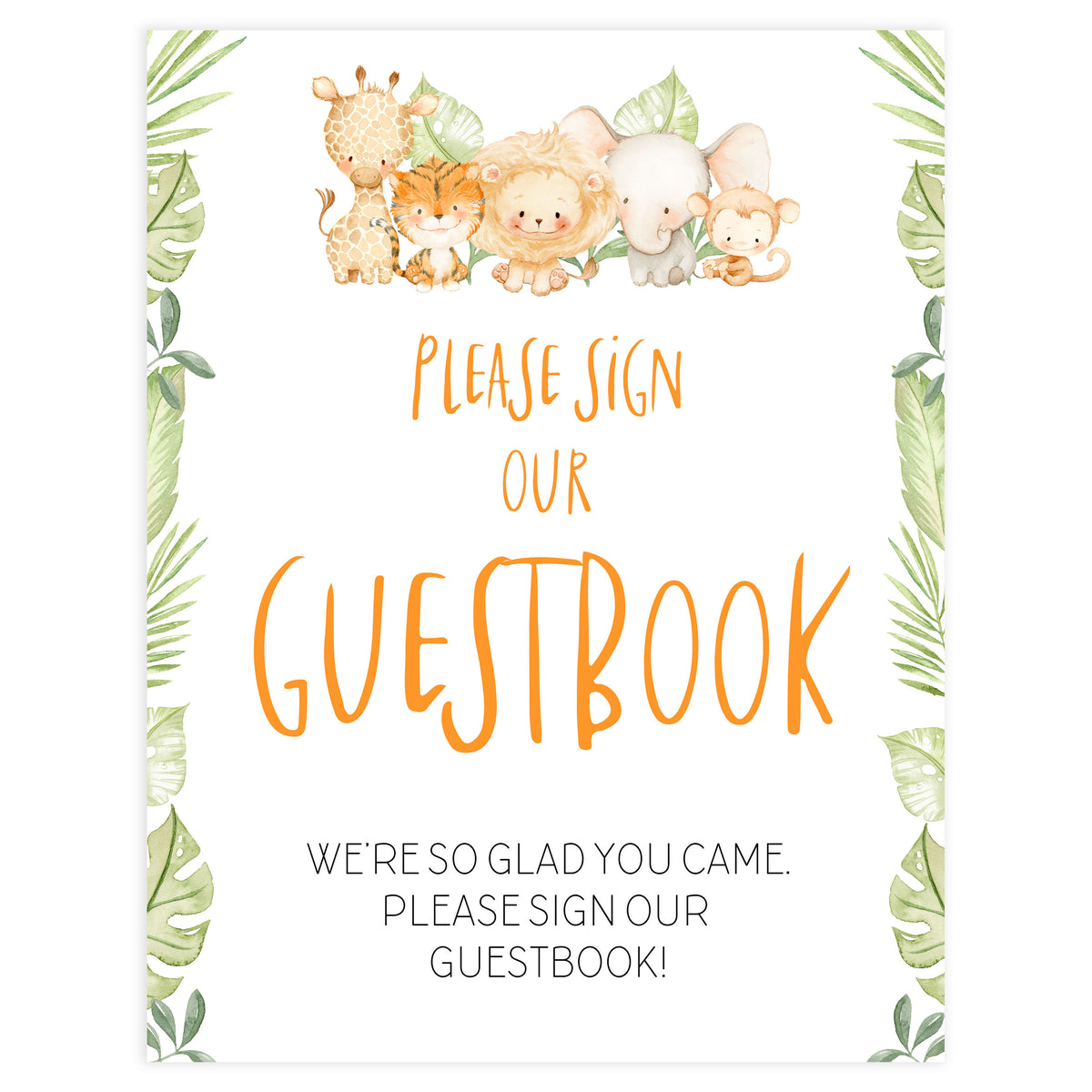 guestbook baby shower table sign, Safari animals baby decor, printable baby table signs, printable baby decor, baby safari animals table signs, fun baby signs, baby safari animals fun baby table signs