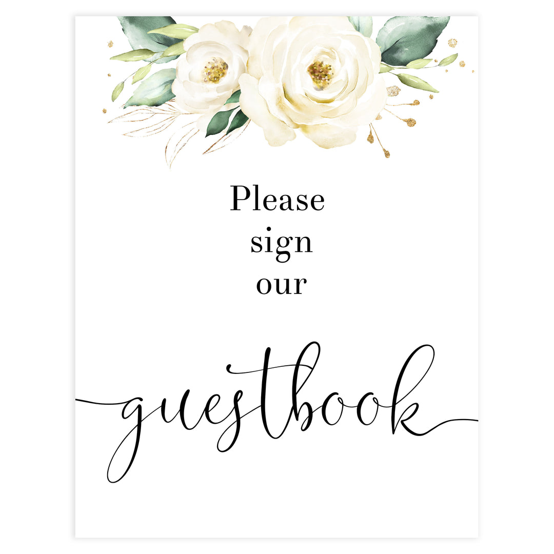 guestbook baby shower table sign, Printable baby shower games, shite floral baby games, baby shower games, fun baby shower ideas, top baby shower ideas, floral baby shower, baby shower games, fun floral baby shower ideas