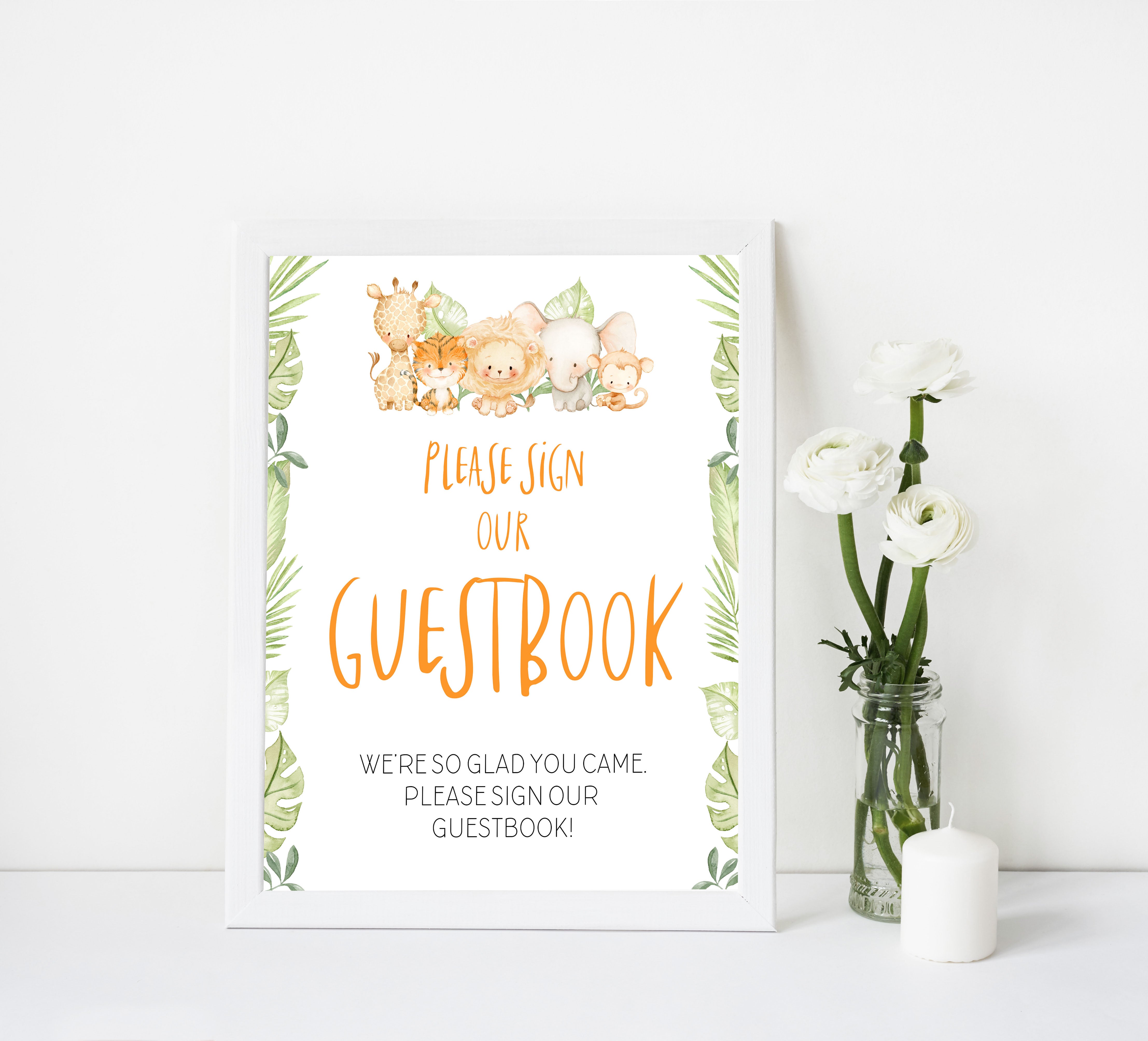 guestbook baby shower table sign, Safari animals baby decor, printable baby table signs, printable baby decor, baby safari animals table signs, fun baby signs, baby safari animals fun baby table signs