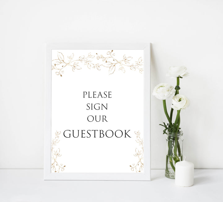 Gold leaf baby decor, printable baby table signs, printable baby decor, baby gold leaf table signs, fun baby signs, baby gold leaf fun baby table signs