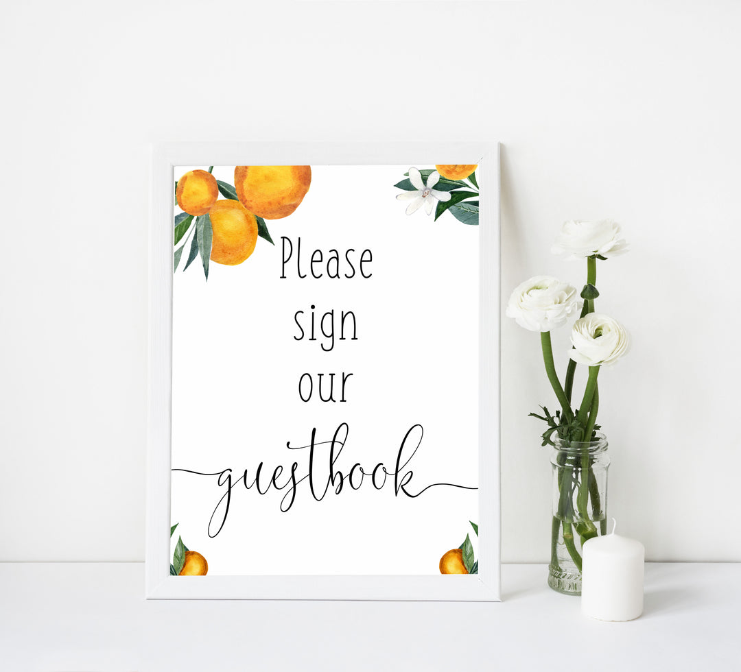 8 baby shower table signs, Little cutie baby decor, printable baby table signs, printable baby decor, baby little cutie table signs, fun baby signs, baby little cutie fun baby table signs, citrus baby shower signs,