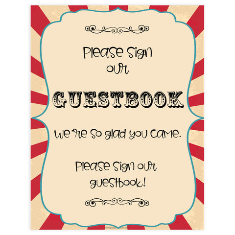 guestbook baby table sign, guestbook baby decor sign, Circus baby decor, printable baby table signs, printable baby decor, carnival table signs, fun baby signs, circus fun baby table signs