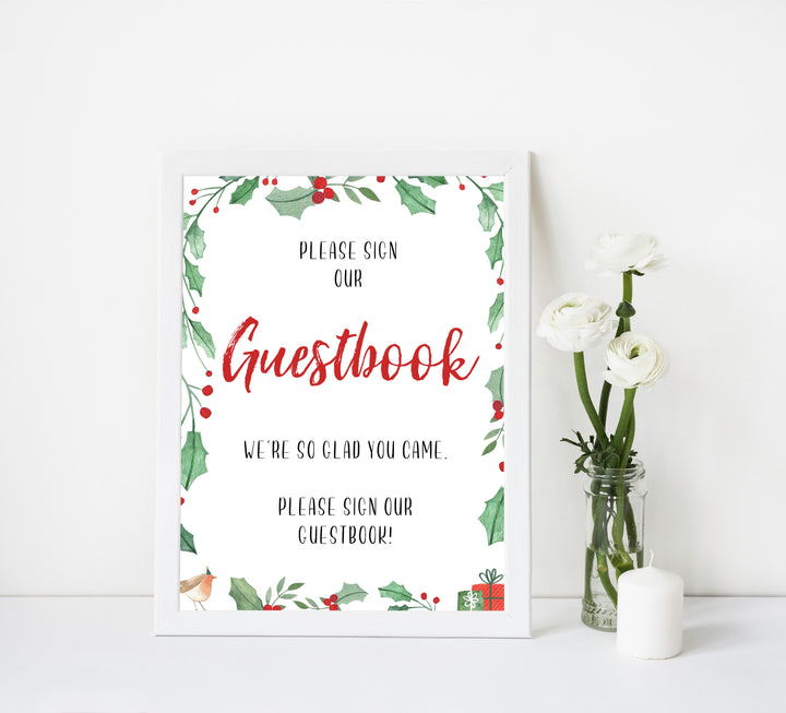 Christmas baby shower signs, baby sign pack, food baby shower sign, baby shower decor, printable baby signs, baby decor, festive baby shower