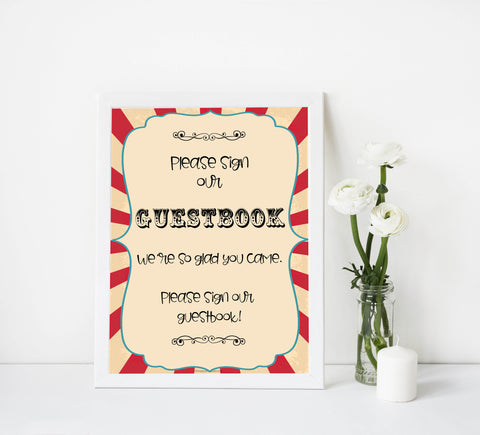 guestbook baby table sign, guestbook baby decor sign, Circus baby decor, printable baby table signs, printable baby decor, carnival table signs, fun baby signs, circus fun baby table signs