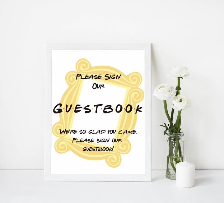 8 Table Signs Pack, Friends baby decor, printable baby table signs, printable baby decor, friends table signs, fun baby signs, friends fun baby table signs