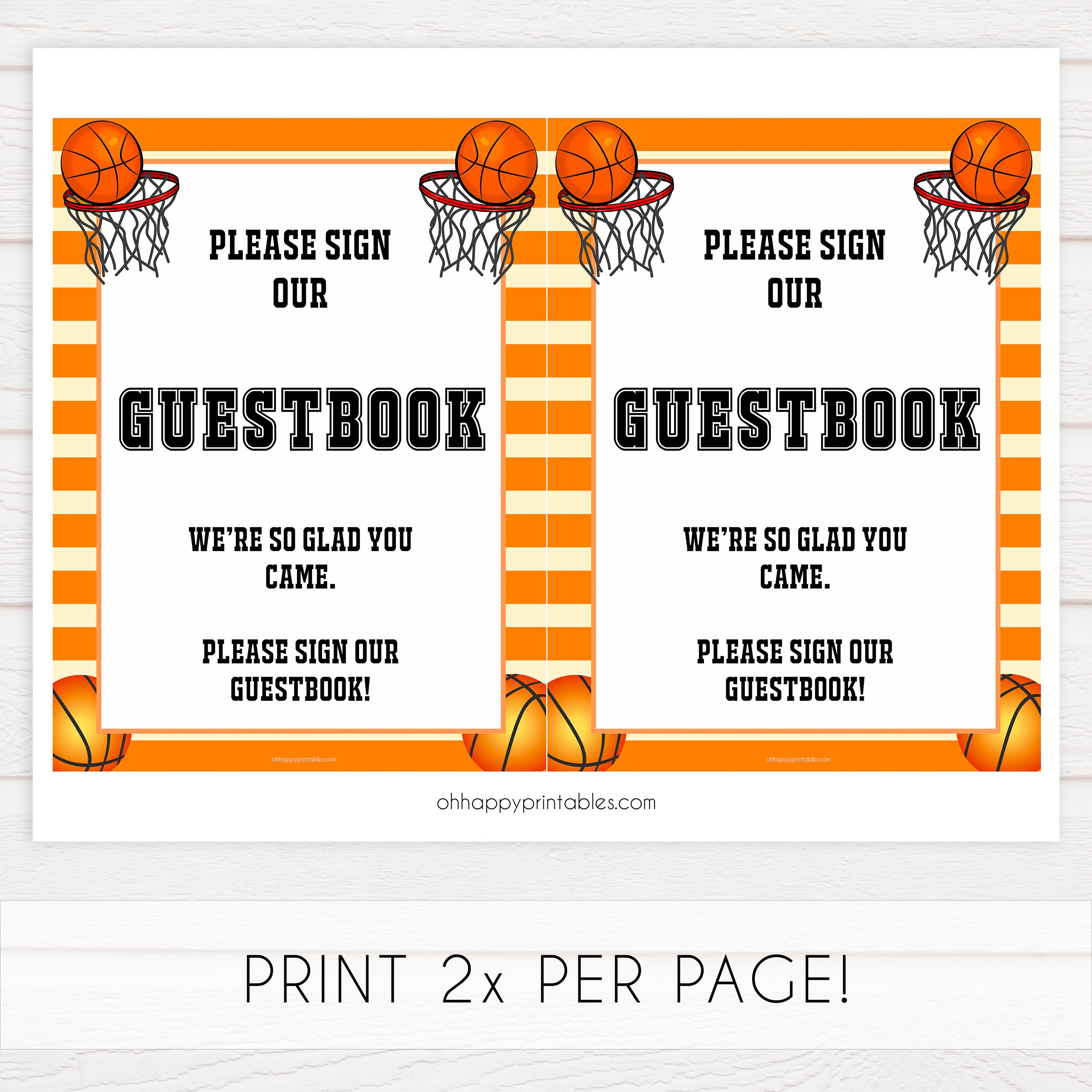 guestbook sign, guestbook baby sign, Basketball baby decor, printable baby table signs, printable baby decor, Basketball table signs, fun baby signs, Basketball fun baby table signs