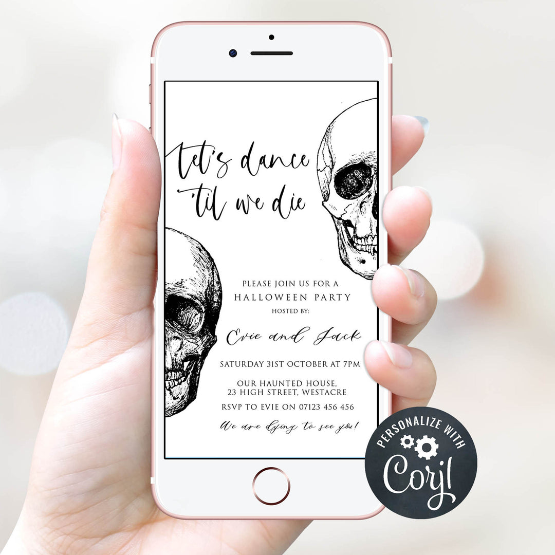 halloween invitations, editable halloween invitations, printable halloween invitations, spooky halloween invitations