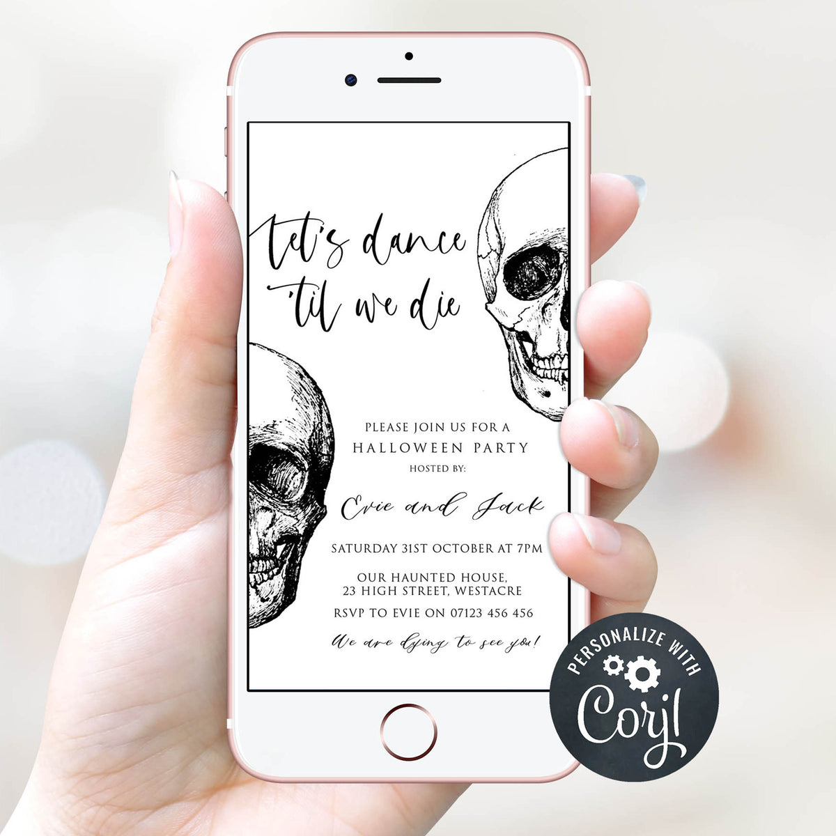 halloween invitations, editable halloween invitations, printable halloween invitations, spooky halloween invitations