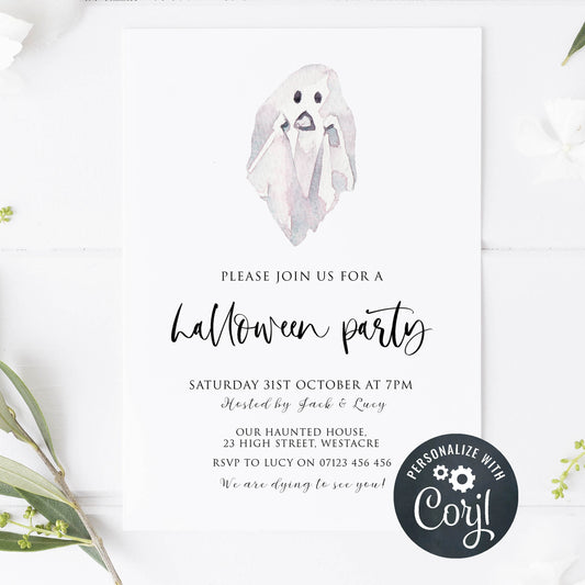 halloween invitations, editable halloween invitations, printable halloween invitations, spooky halloween invitations