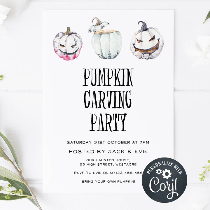 halloween invitations, editable halloween invitations, printable halloween invitations, spooky halloween invitations