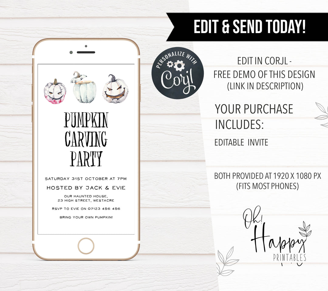 halloween invitations, editable halloween invitations, printable halloween invitations, spooky halloween invitations