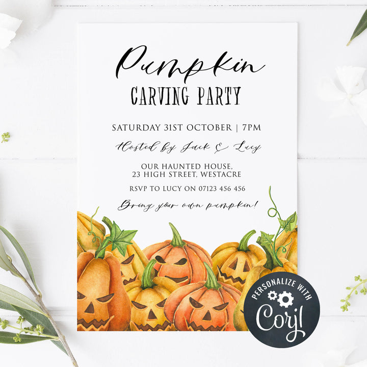 halloween invitations, editable halloween invitations, printable halloween invitations, spooky halloween invitations