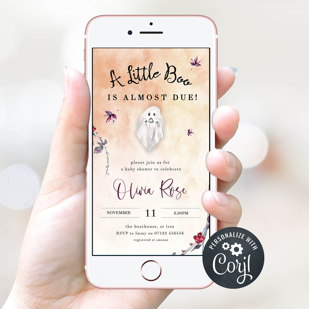 a little boo baby shower invitations, editable halloween pumpkin baby shower invitations, printable halloween baby shower invitations, halloween baby shower theme