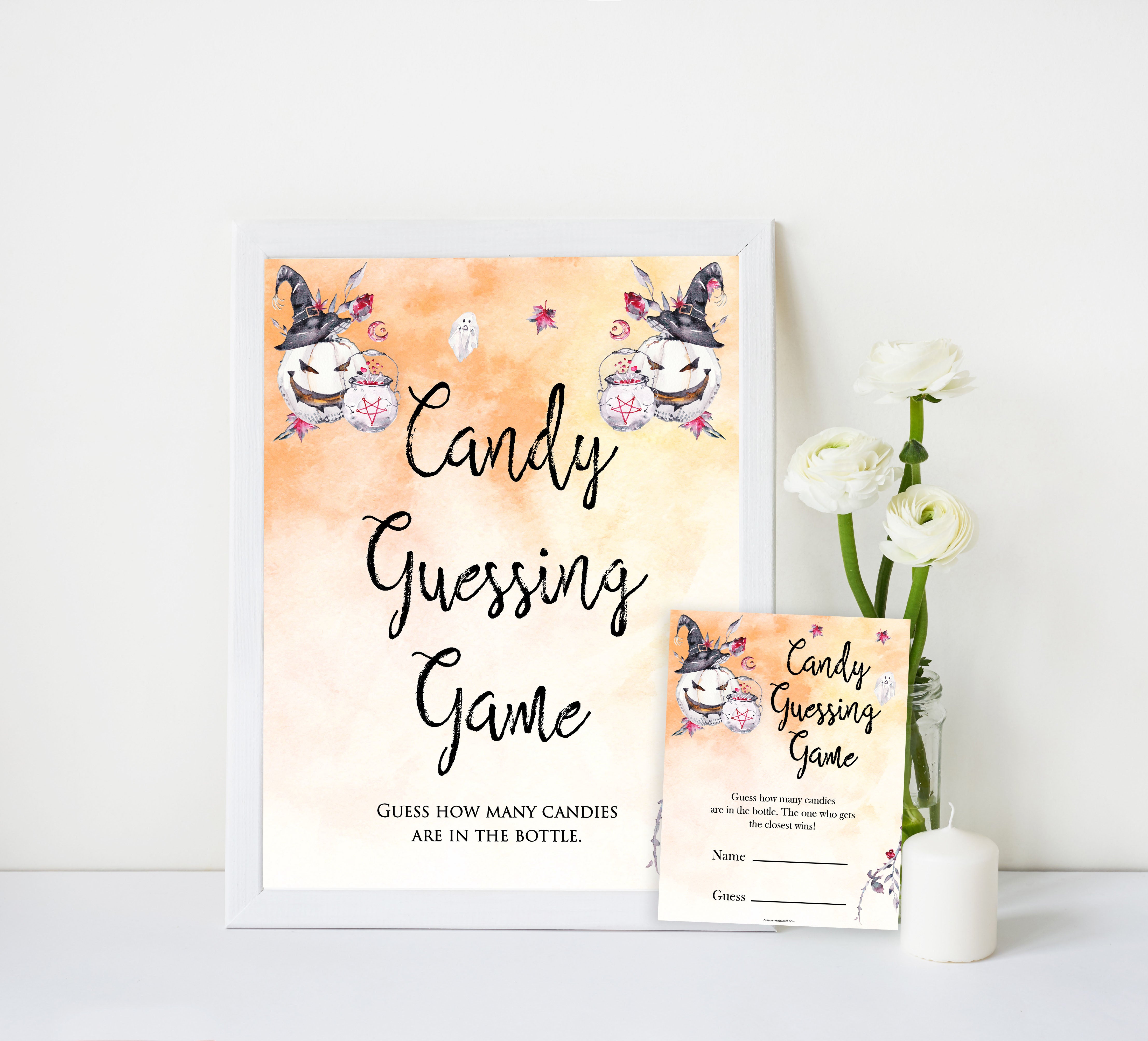 Guess How Many Printable Halloween