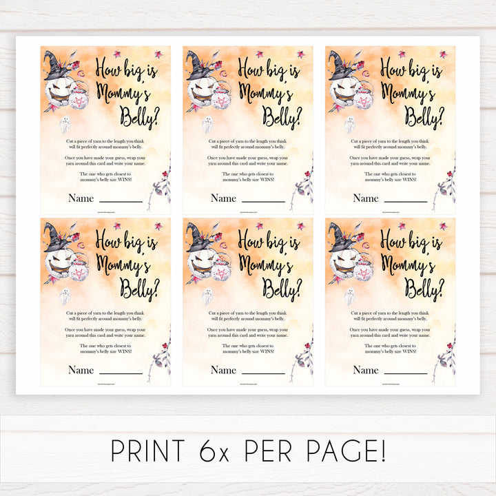 Halloween pumpkin baby games, how big is mummys belly baby games, printable baby games, best baby games, top baby games halloween baby shower, halloween baby ideas, best baby games