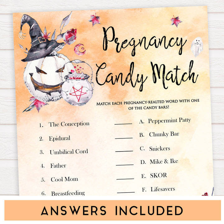 Halloween pumpkin baby games, pregnancy candy match baby games, printable baby games, best baby games, top baby games halloween baby shower, halloween baby ideas, best baby games