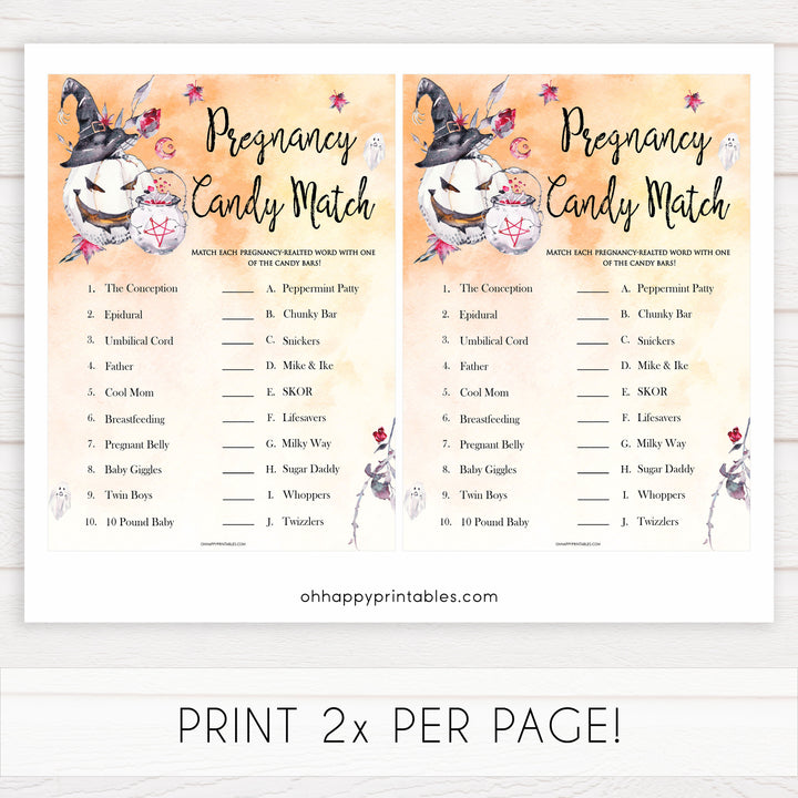 Halloween pumpkin baby games, pregnancy candy match baby games, printable baby games, best baby games, top baby games halloween baby shower, halloween baby ideas, best baby games