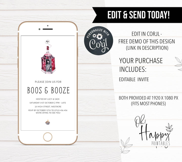 halloween invitations, editable halloween invitations, printable halloween invitations, spooky halloween invitations