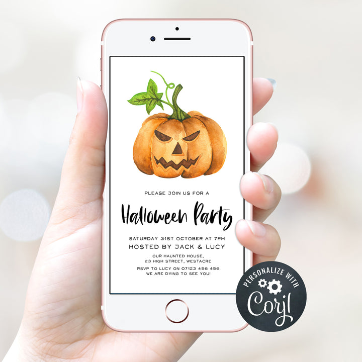 halloween invitations, editable halloween invitations, printable halloween invitations, spooky halloween invitations