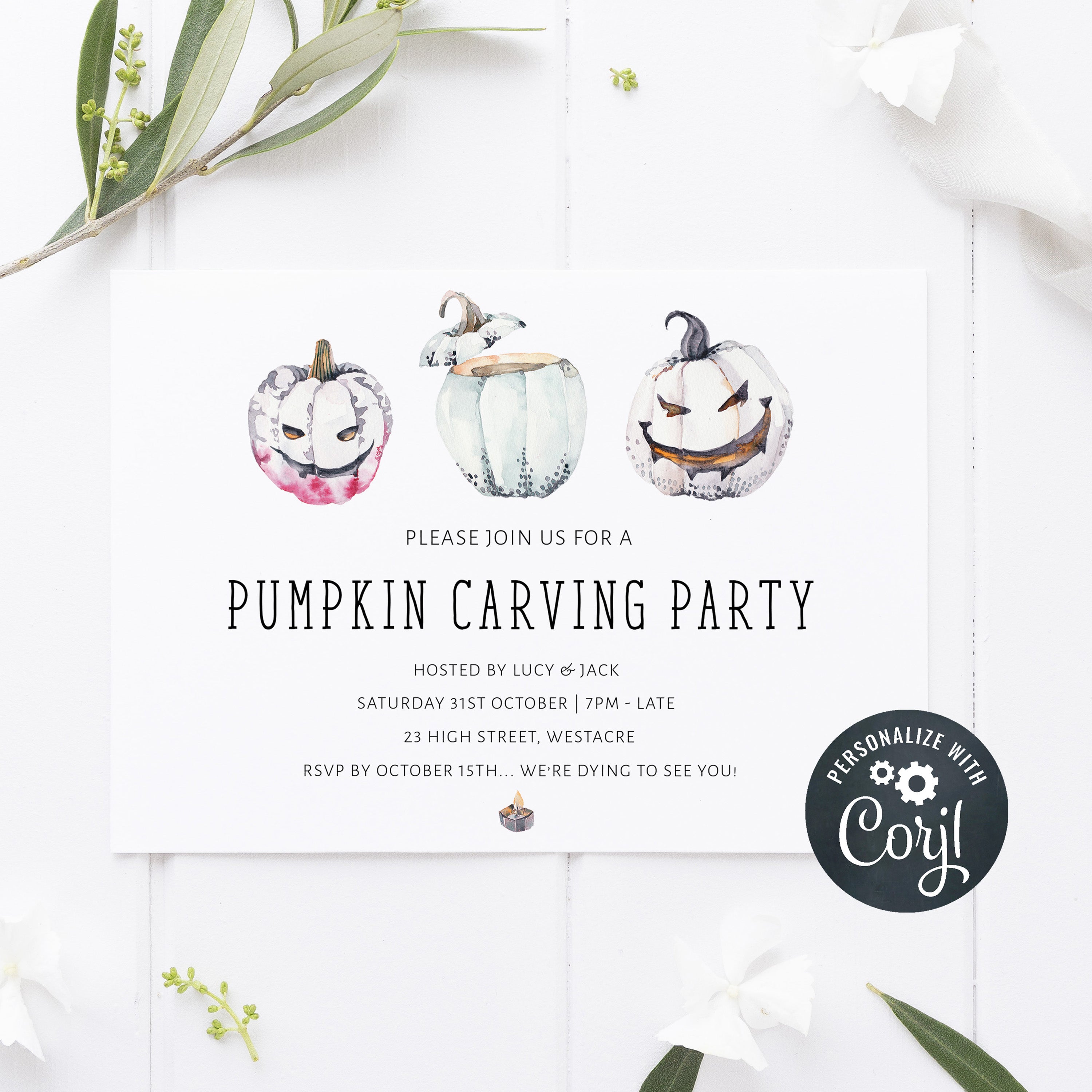 halloween invitations, editable halloween invitations, printable halloween invitations, spooky halloween invitations