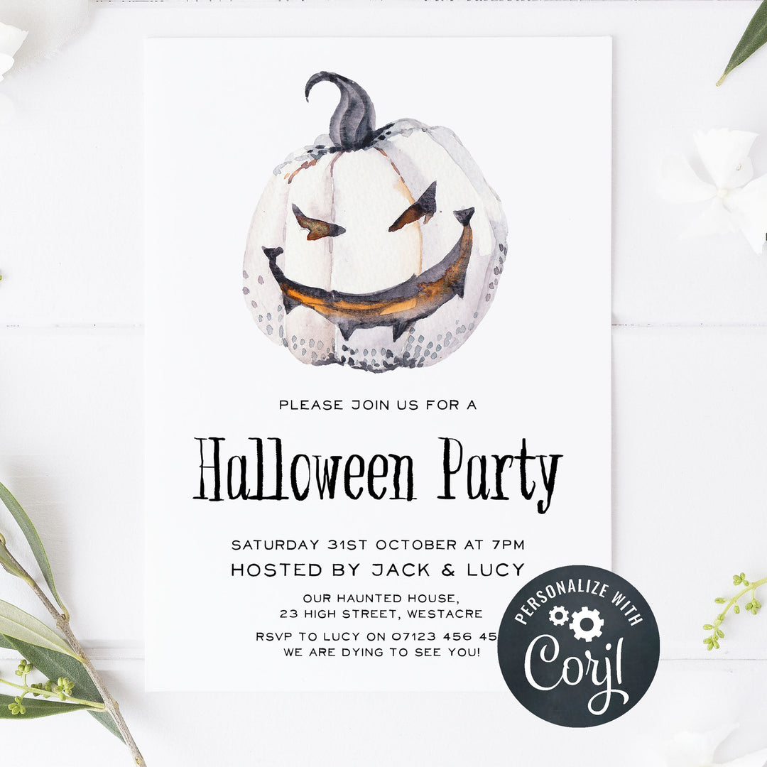 halloween invitations, editable halloween invitations, printable halloween invitations, spooky halloween invitations