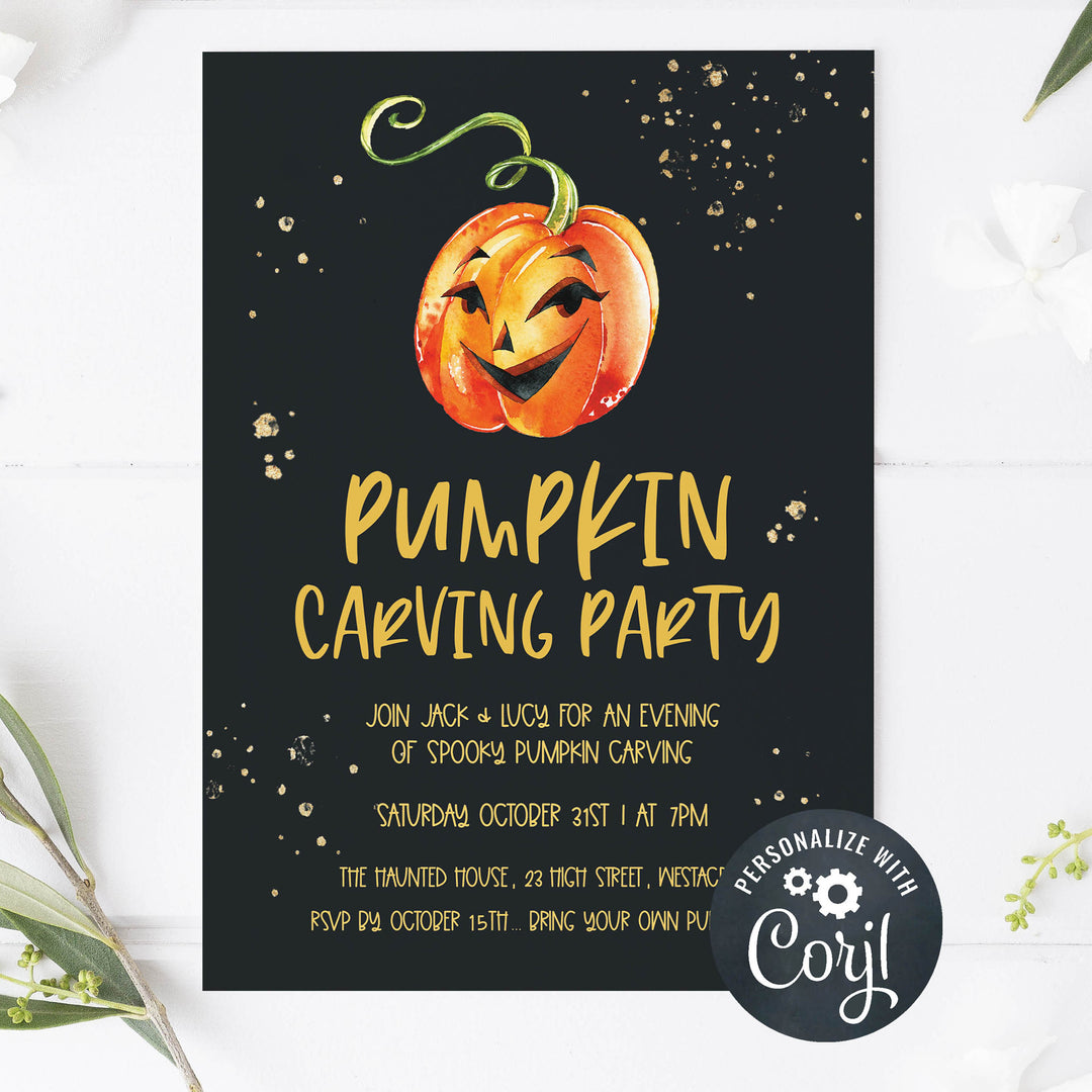halloween invitations, editable halloween invitations, printable halloween invitations, spooky halloween invitations