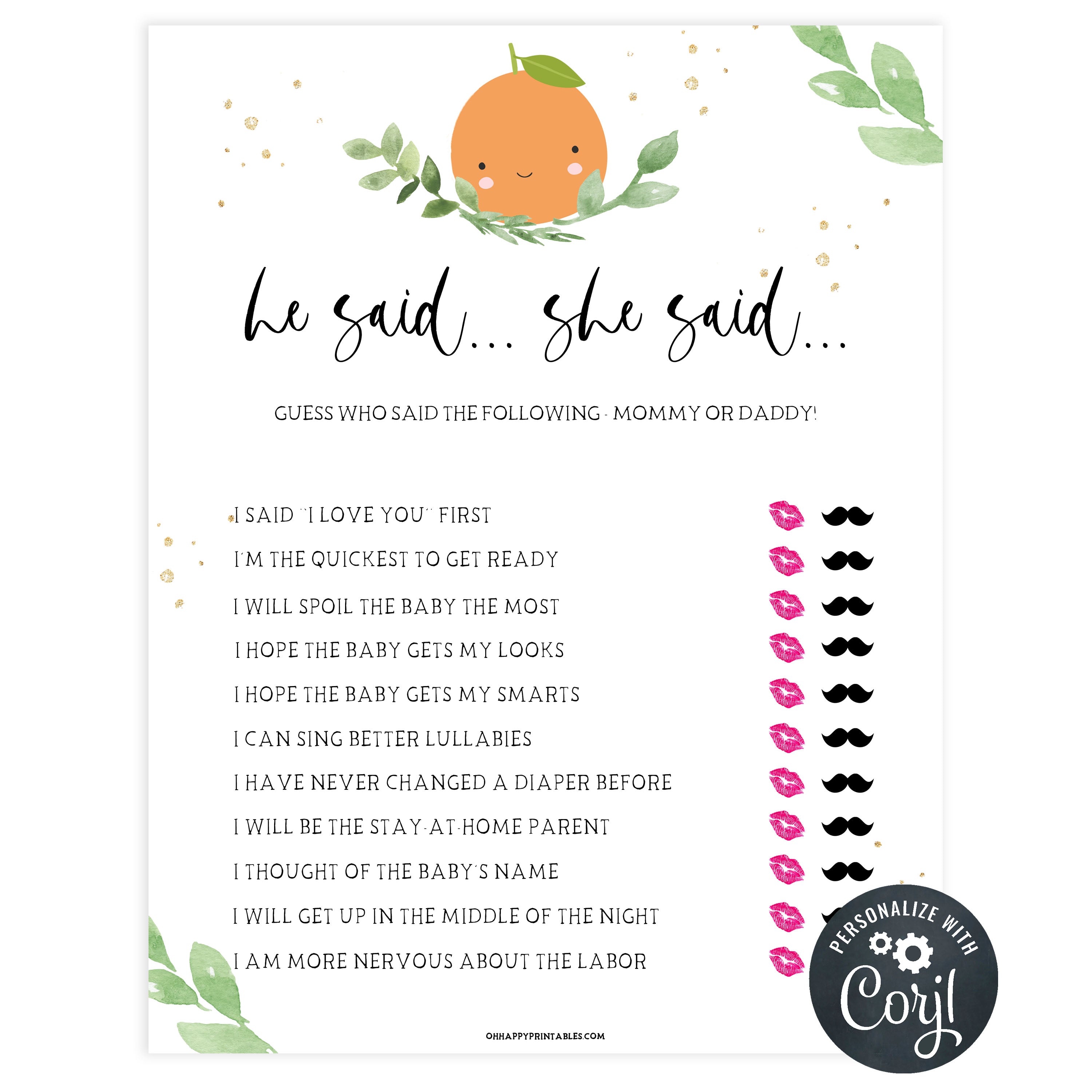 editable he said she said baby game, Printable baby shower games, little cutie baby games, baby shower games, fun baby shower ideas, top baby shower ideas, little cutie baby shower, baby shower games, fun little cutie baby shower ideas