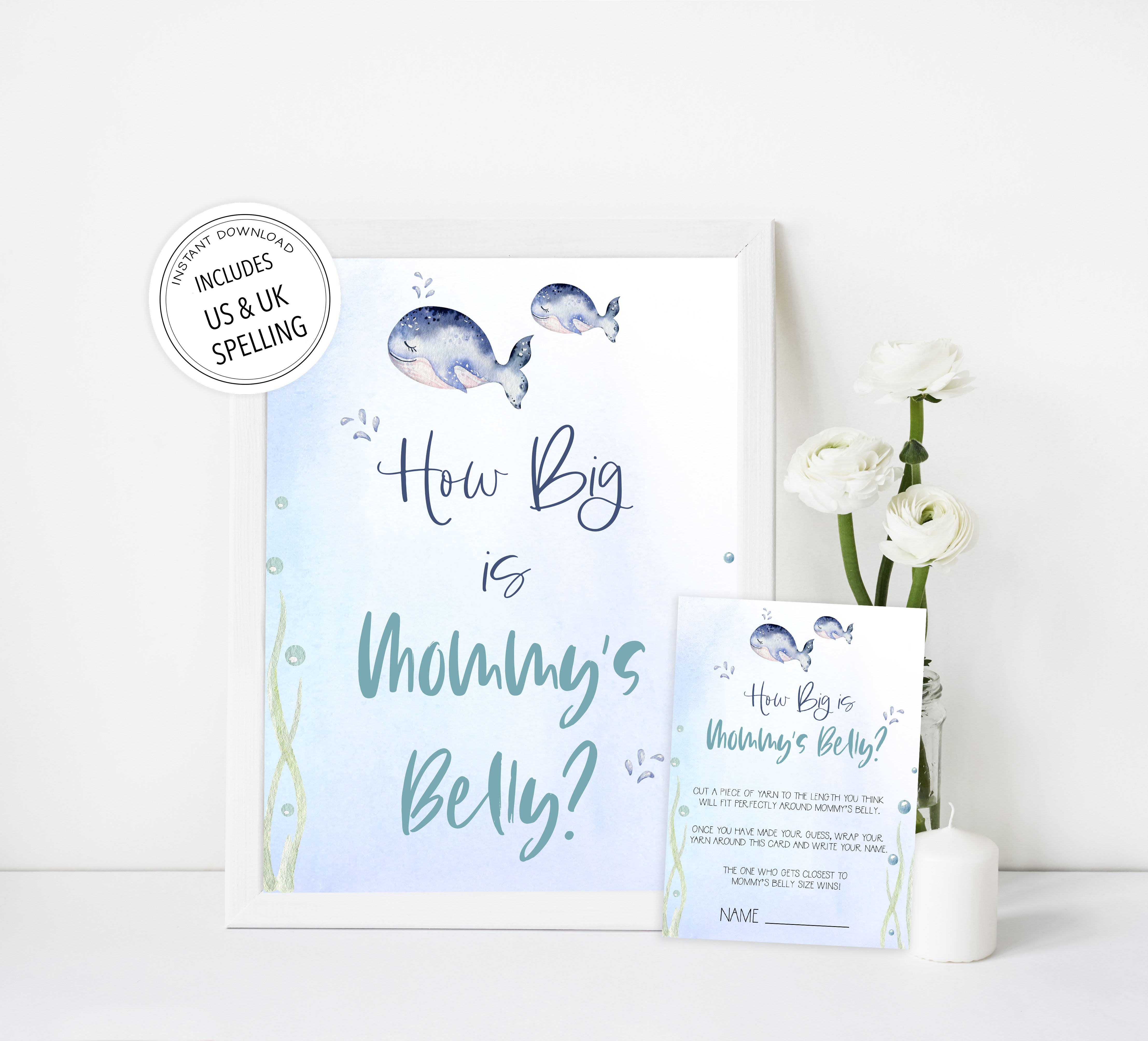 how big is mommys belly game, Printable baby shower games, whale baby games, baby shower games, fun baby shower ideas, top baby shower ideas, whale baby shower, baby shower games, fun whale baby shower ideas