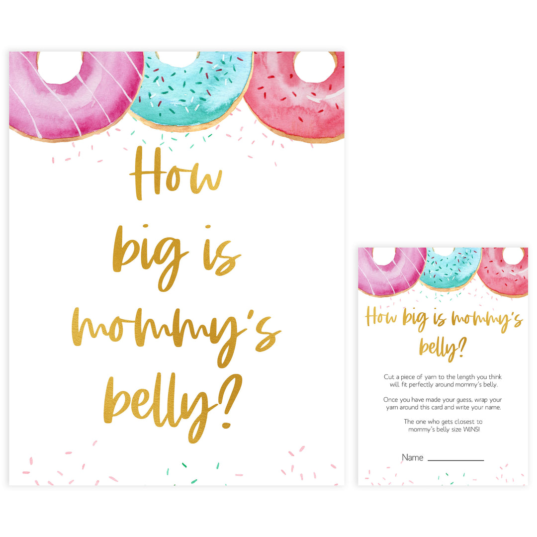 how big is mommys belly game, Printable baby shower games, donut baby games, baby shower games, fun baby shower ideas, top baby shower ideas, donut sprinkles baby shower, baby shower games, fun donut baby shower ideas