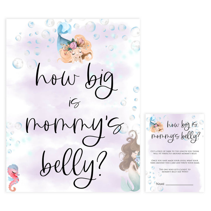 how big is mommys belly game, Printable baby shower games, little mermaid baby games, baby shower games, fun baby shower ideas, top baby shower ideas, little mermaid baby shower, baby shower games, pink hearts baby shower ideas