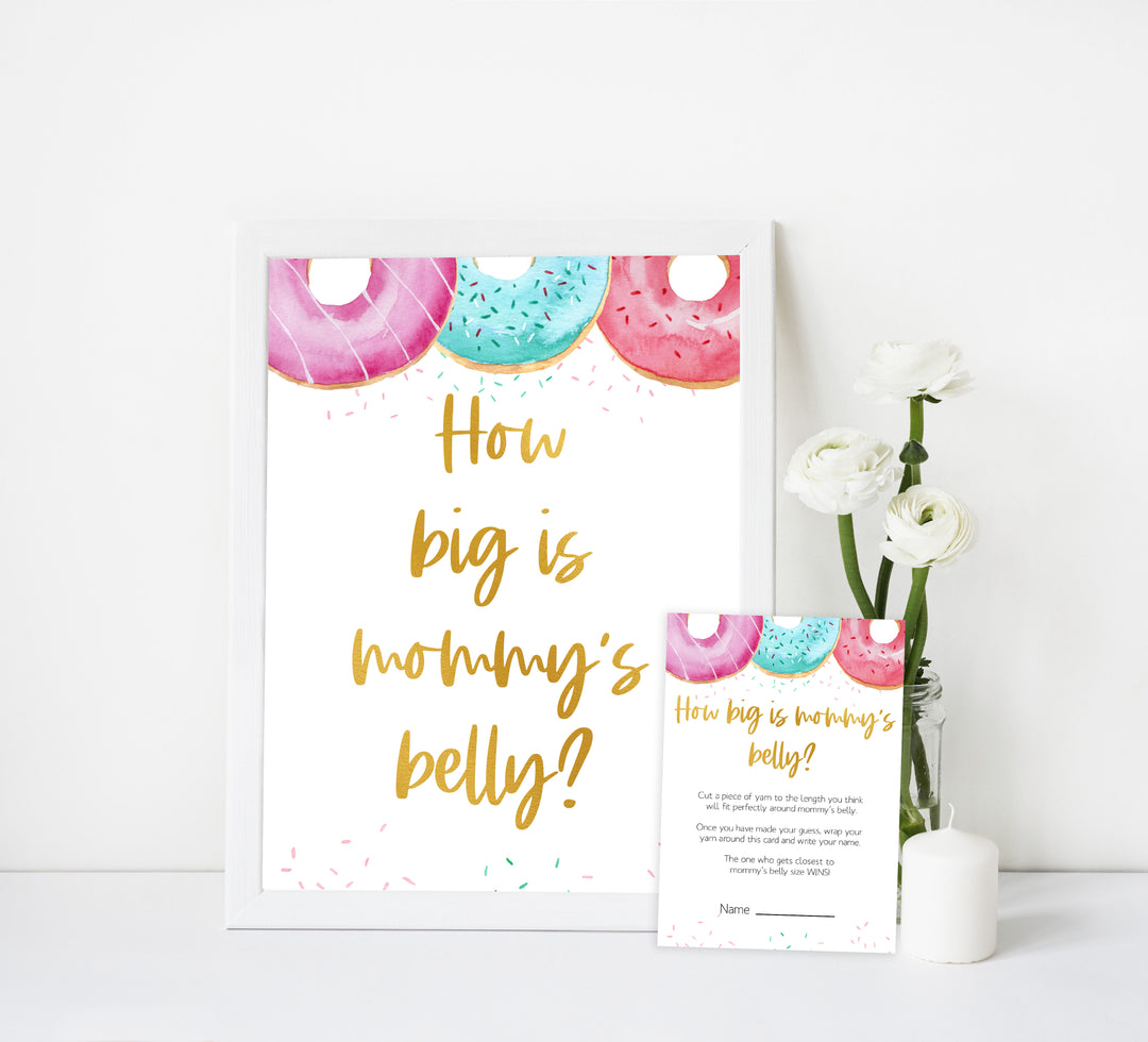 how big is mommys belly game, Printable baby shower games, donut baby games, baby shower games, fun baby shower ideas, top baby shower ideas, donut sprinkles baby shower, baby shower games, fun donut baby shower ideas