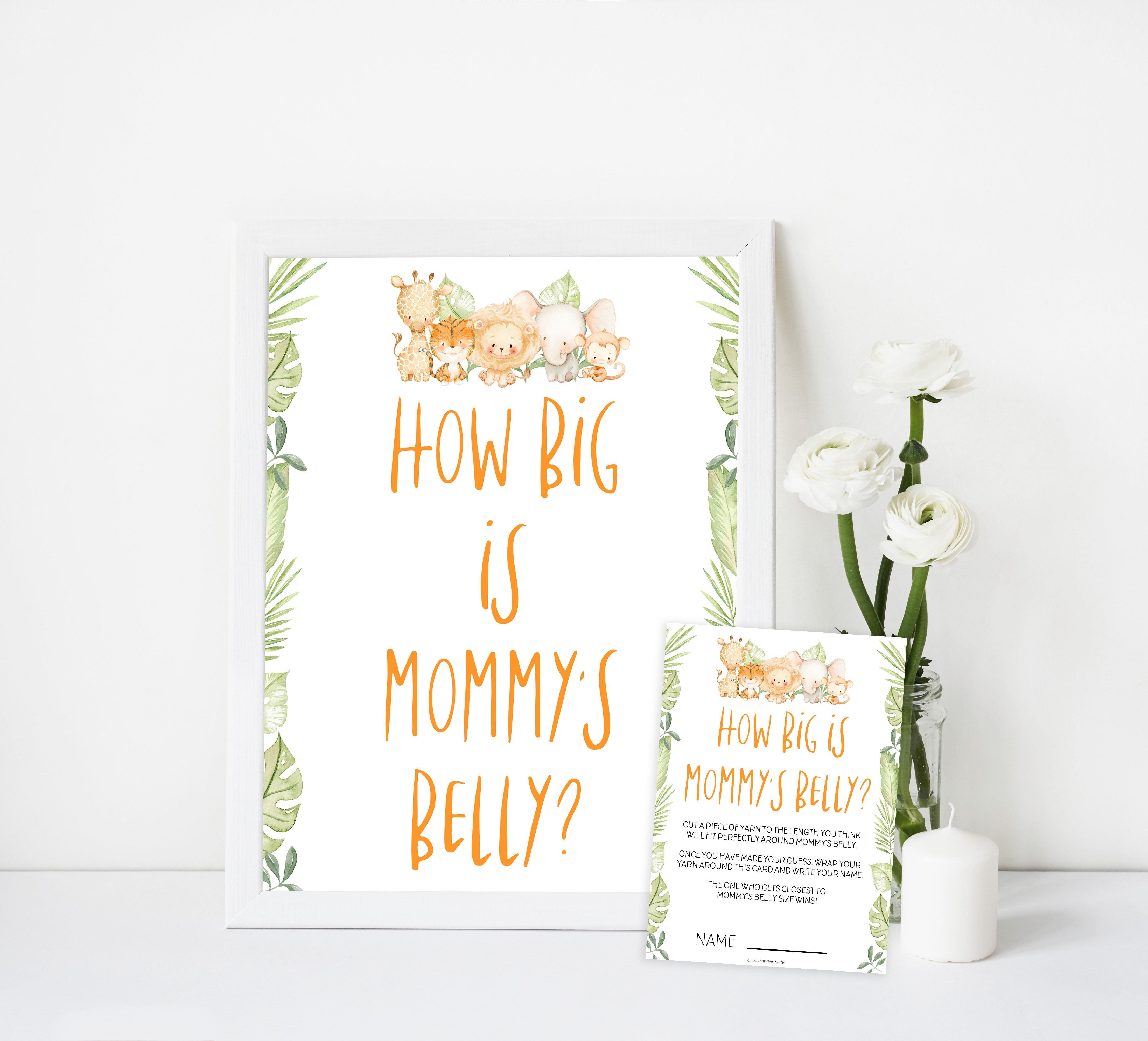 how big is mommys belly game, Printable baby shower games, safari animals baby games, baby shower games, fun baby shower ideas, top baby shower ideas, safari animals baby shower, baby shower games, fun baby shower ideas