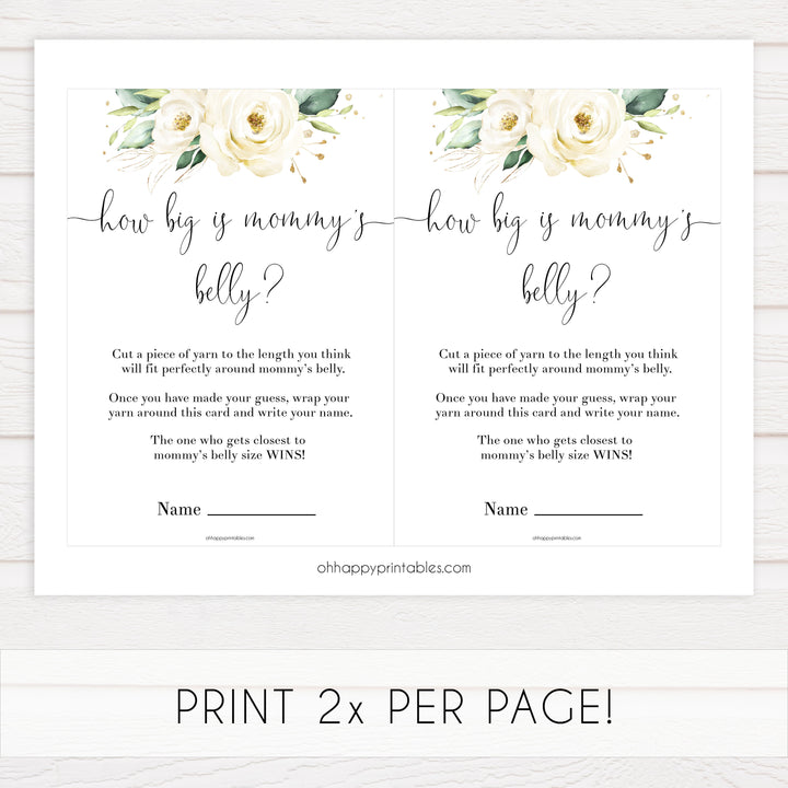how big is mommys belly baby game, Printable baby shower games, shite floral baby games, baby shower games, fun baby shower ideas, top baby shower ideas, floral baby shower, baby shower games, fun floral baby shower ideas