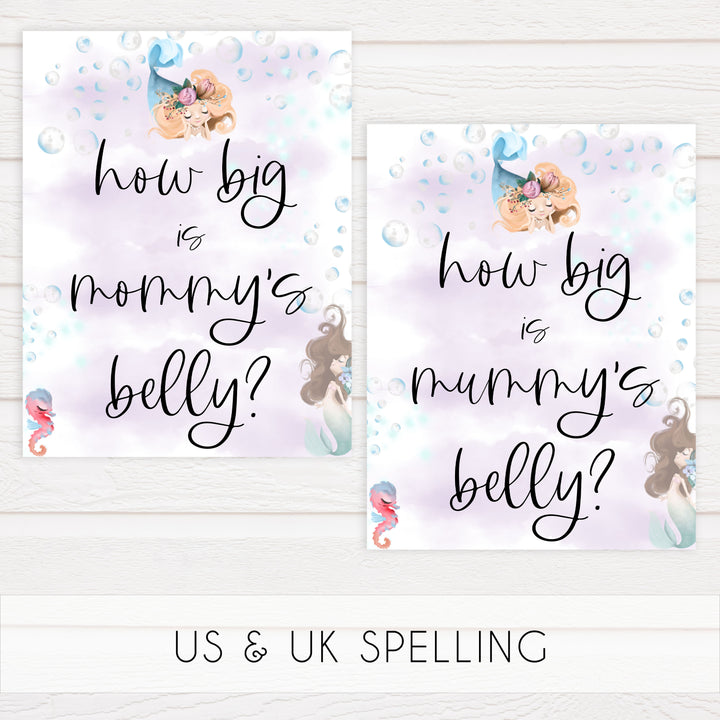 how big is mommys belly game, Printable baby shower games, little mermaid baby games, baby shower games, fun baby shower ideas, top baby shower ideas, little mermaid baby shower, baby shower games, pink hearts baby shower ideas